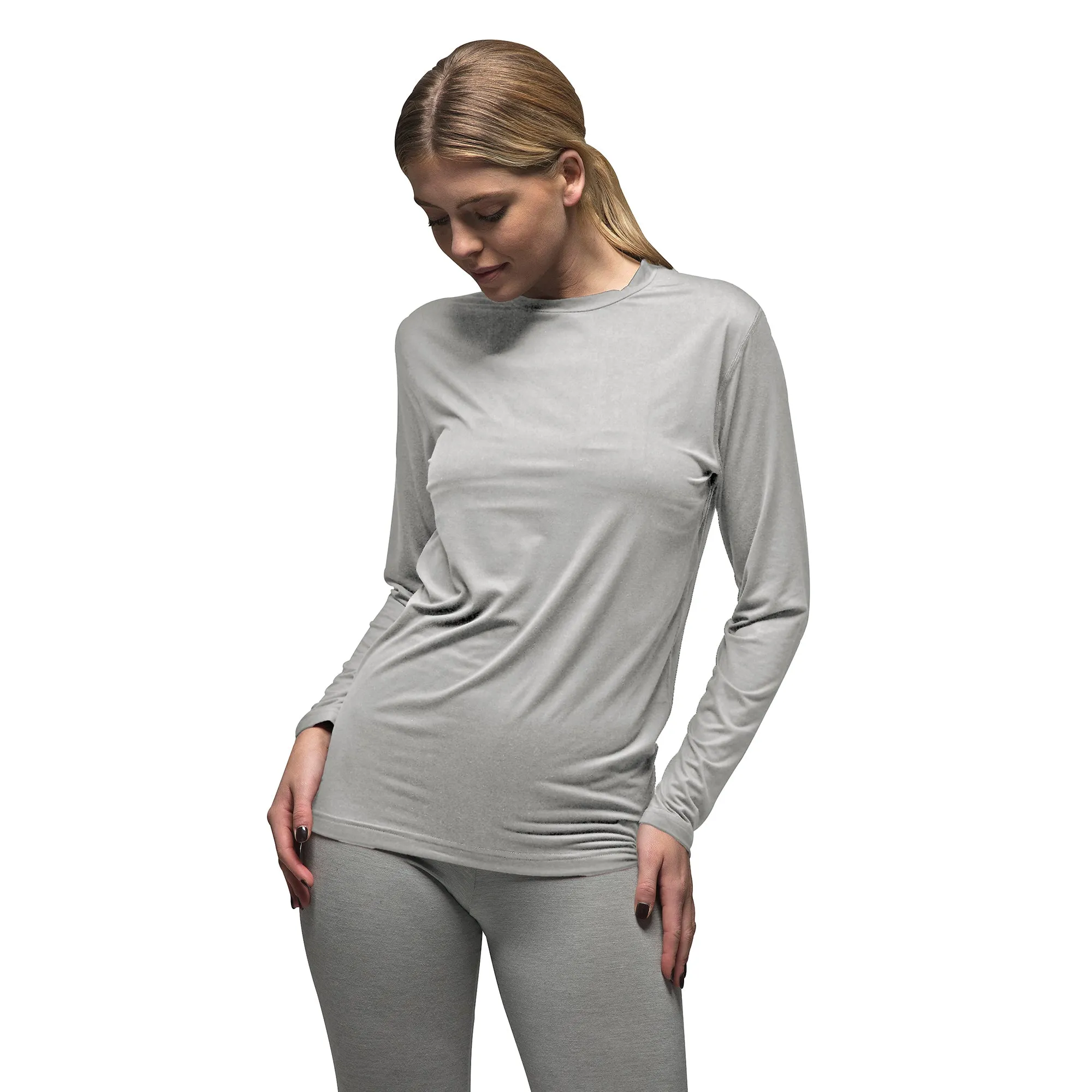 Ultra Lite Fleece-Lined Thermal Top for Women | Ladies Long Sleeve Thermal Top