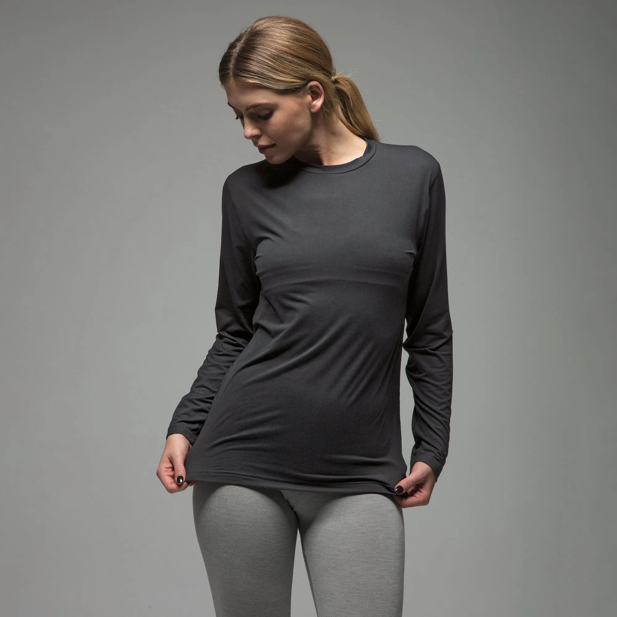 Ultra Lite Fleece-Lined Thermal Top for Women | Ladies Long Sleeve Thermal Top