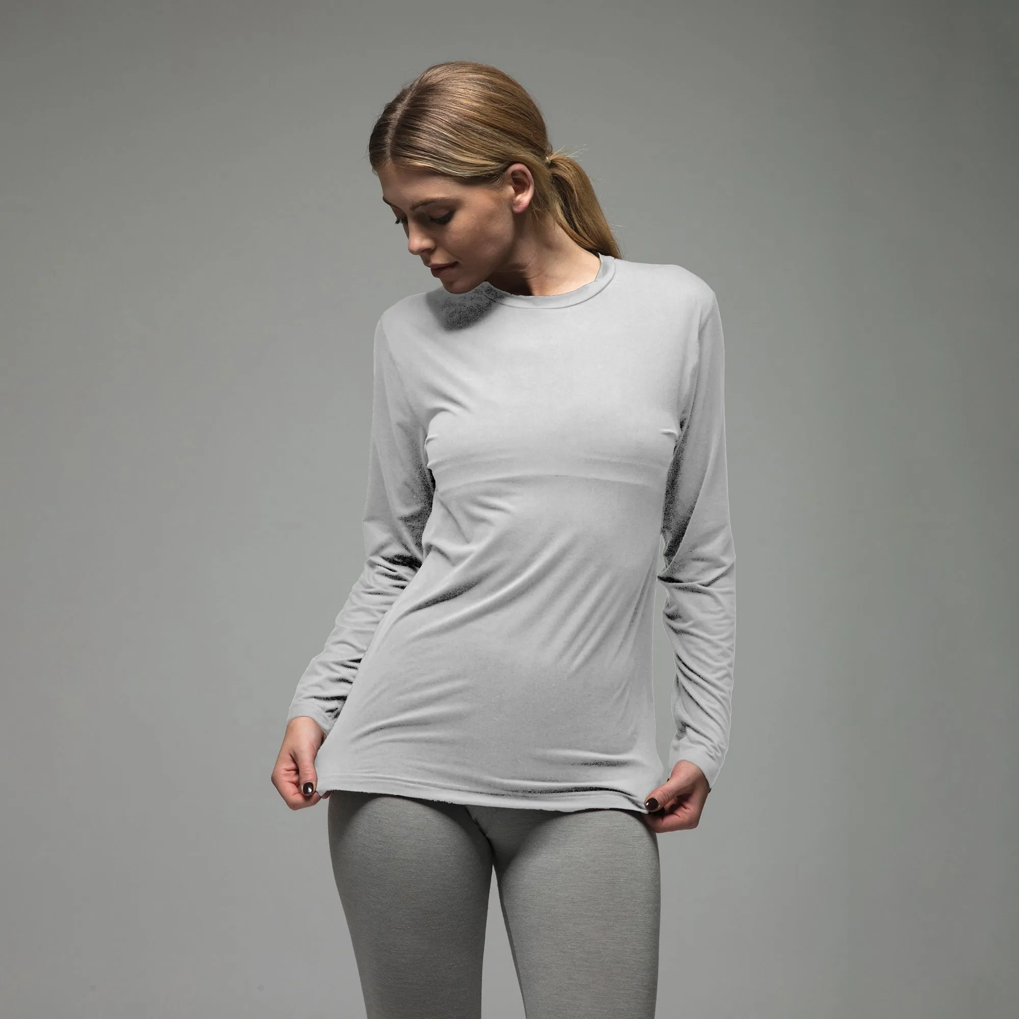 Ultra Lite Fleece-Lined Thermal Top for Women | Ladies Long Sleeve Thermal Top