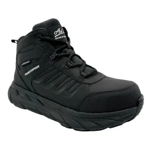 ULTRALIGHT: WOMEN'S 6" WORK BOOT: BLACK 8258PR [CARBON NANO SAFETY TOE, WATERPROOF, PUNCTURE RESISTANT, SLIP RESISTANT]
