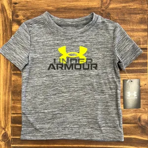 Under Armour Boy UA Fade Wordmark Short Sleeve - Castlerock