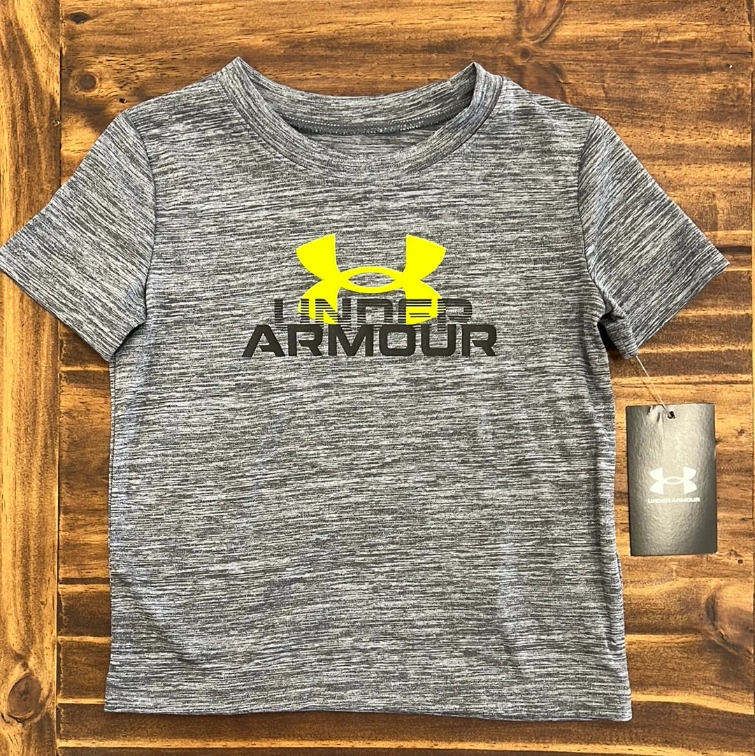 Under Armour Boy UA Fade Wordmark Short Sleeve - Castlerock