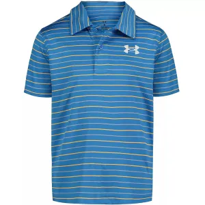 Under Armour Boy UA MatchPlay Stripe Polo - Viral Blue