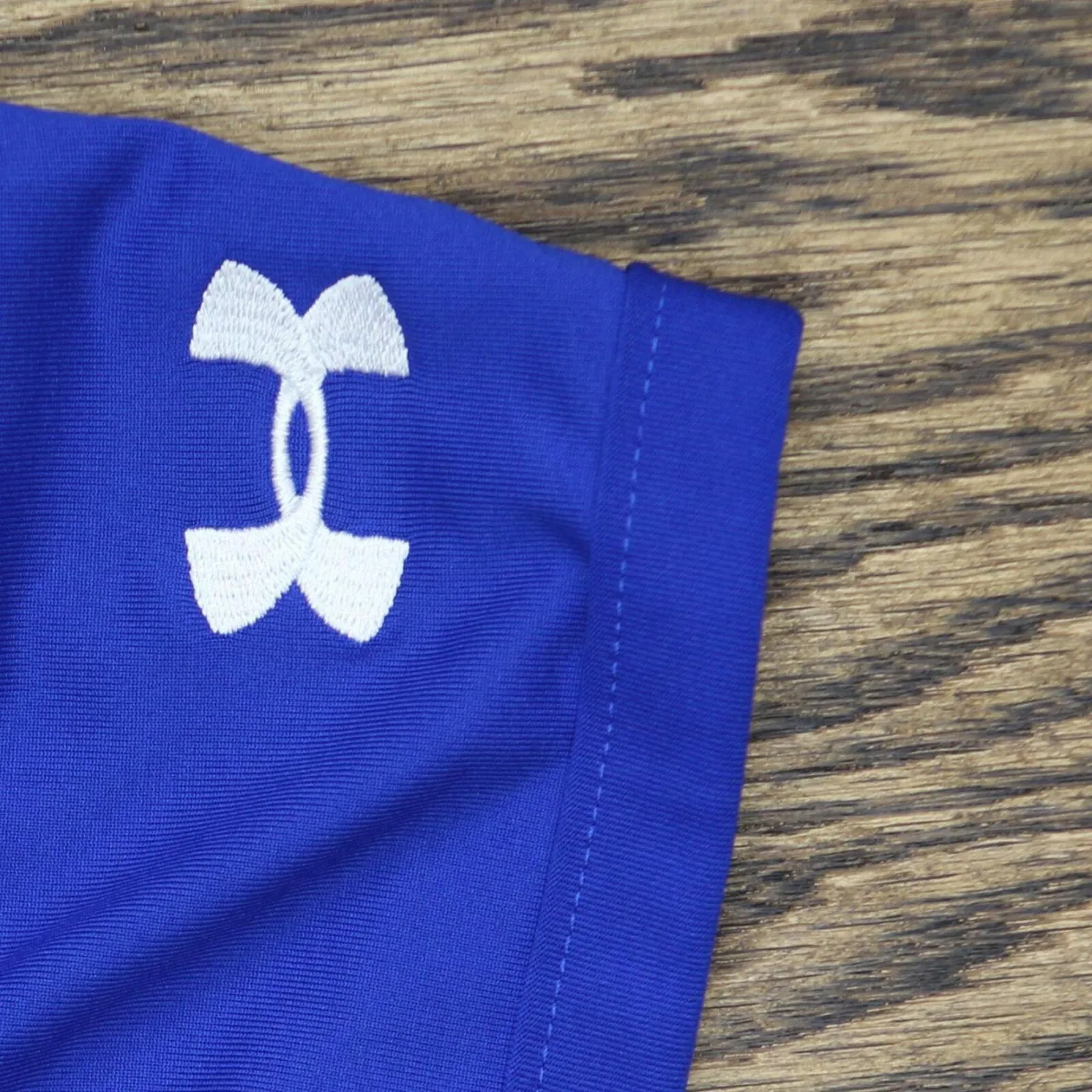Under Armour Mens Heat Gear Loose Knit Short Sleeve Henley Shirt Royal Blue 3XL