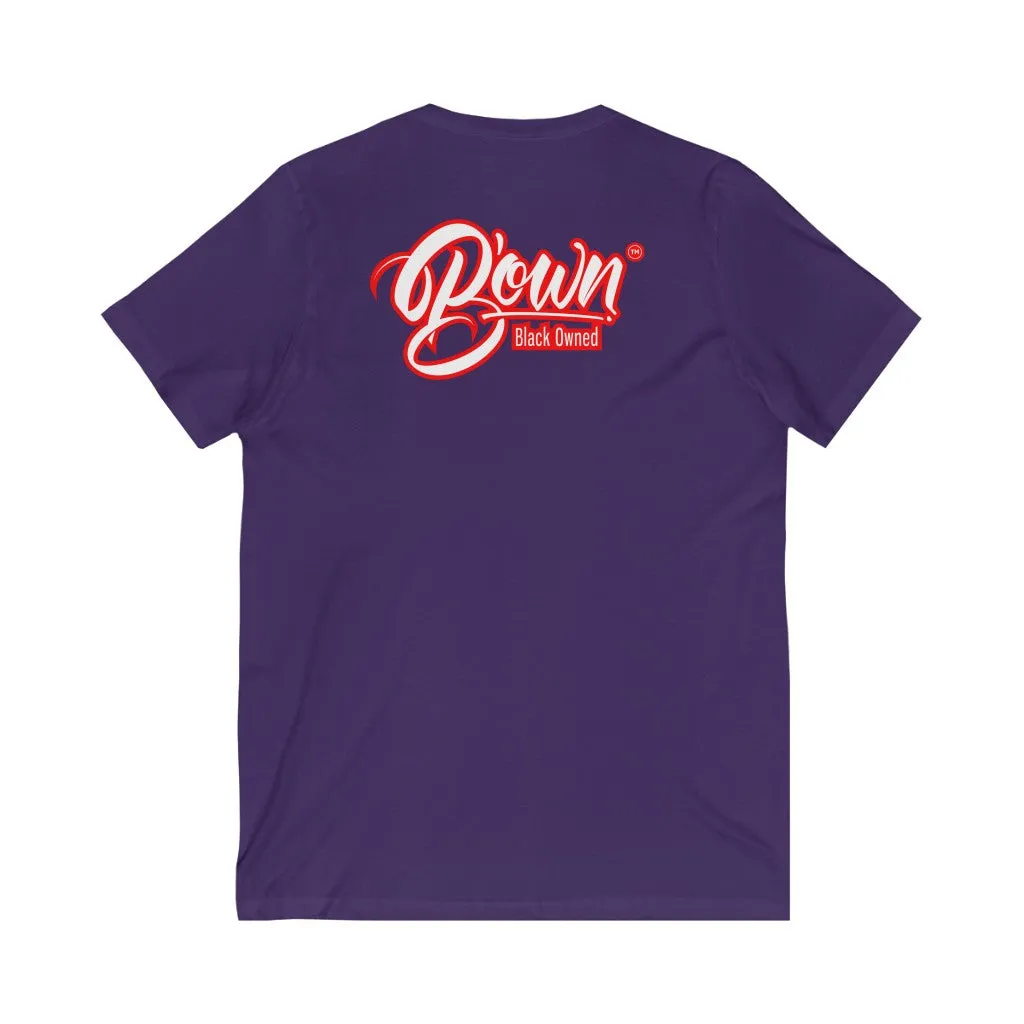 Unisex Jersey Short Sleeve V-Neck Tee