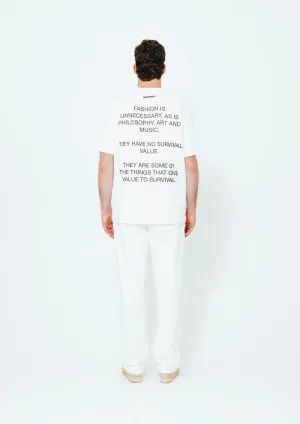 UNNECESSARY Survival Tee Bone White
