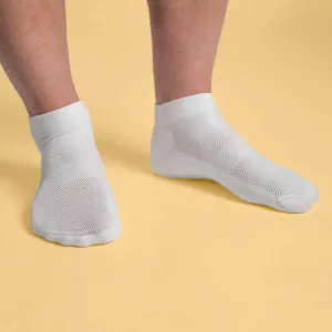 US OPEN 3-Pack Organic Cotton Sports Anklets (Made in USA)