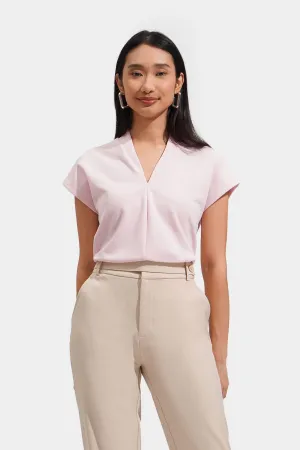 V-Neck Tee with Extended Sleeves