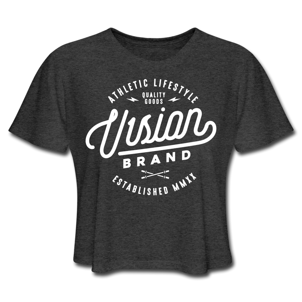 V1SION Barbell Logo Crop Top
