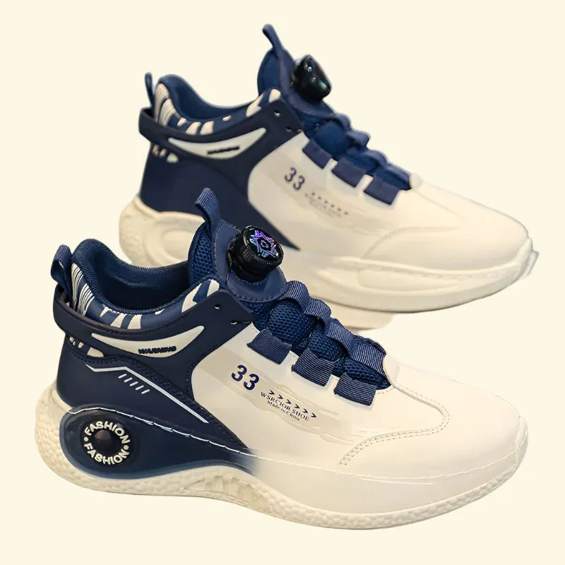 Vanta Men's Sneakers with Rotating Buckle - Comfortable, Non-Slip, Lace-Up Shoes for Outdoor Activities