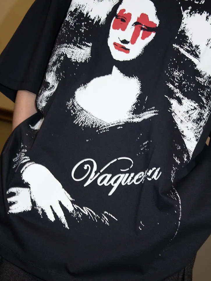 Vaquera Mona Lisa w/Diamonds Oversized T-Shirt