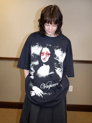Vaquera Mona Lisa w/Diamonds Oversized T-Shirt