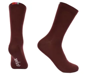 VELOCIO WOOL SOCKS SIGNATURE WARMER DARK RED
