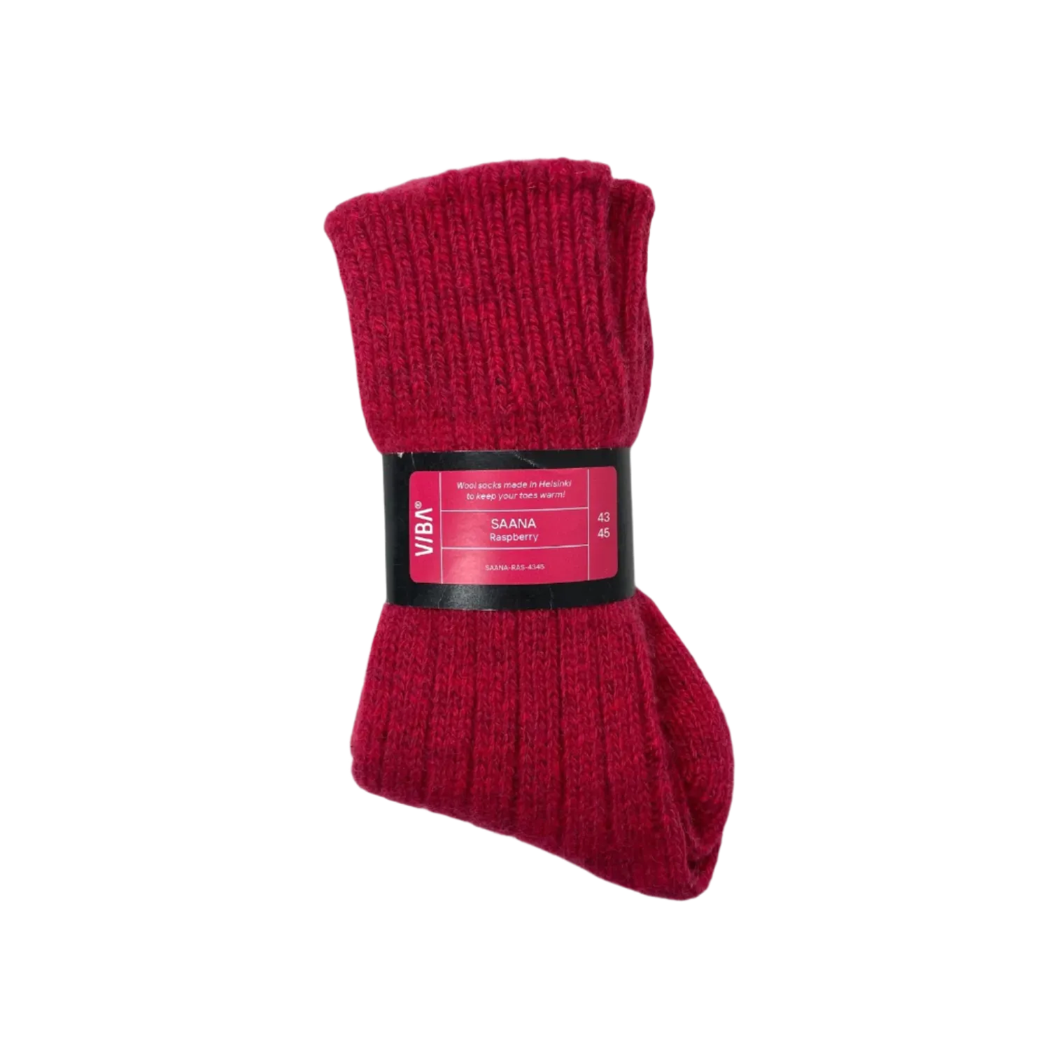 VIBAe Saana wool socks, raspberry | 43-45