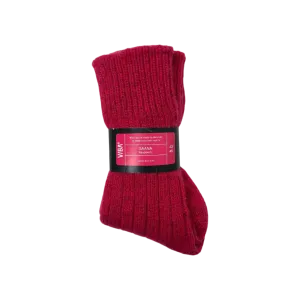 VIBAe Saana wool socks, raspberry | 43-45
