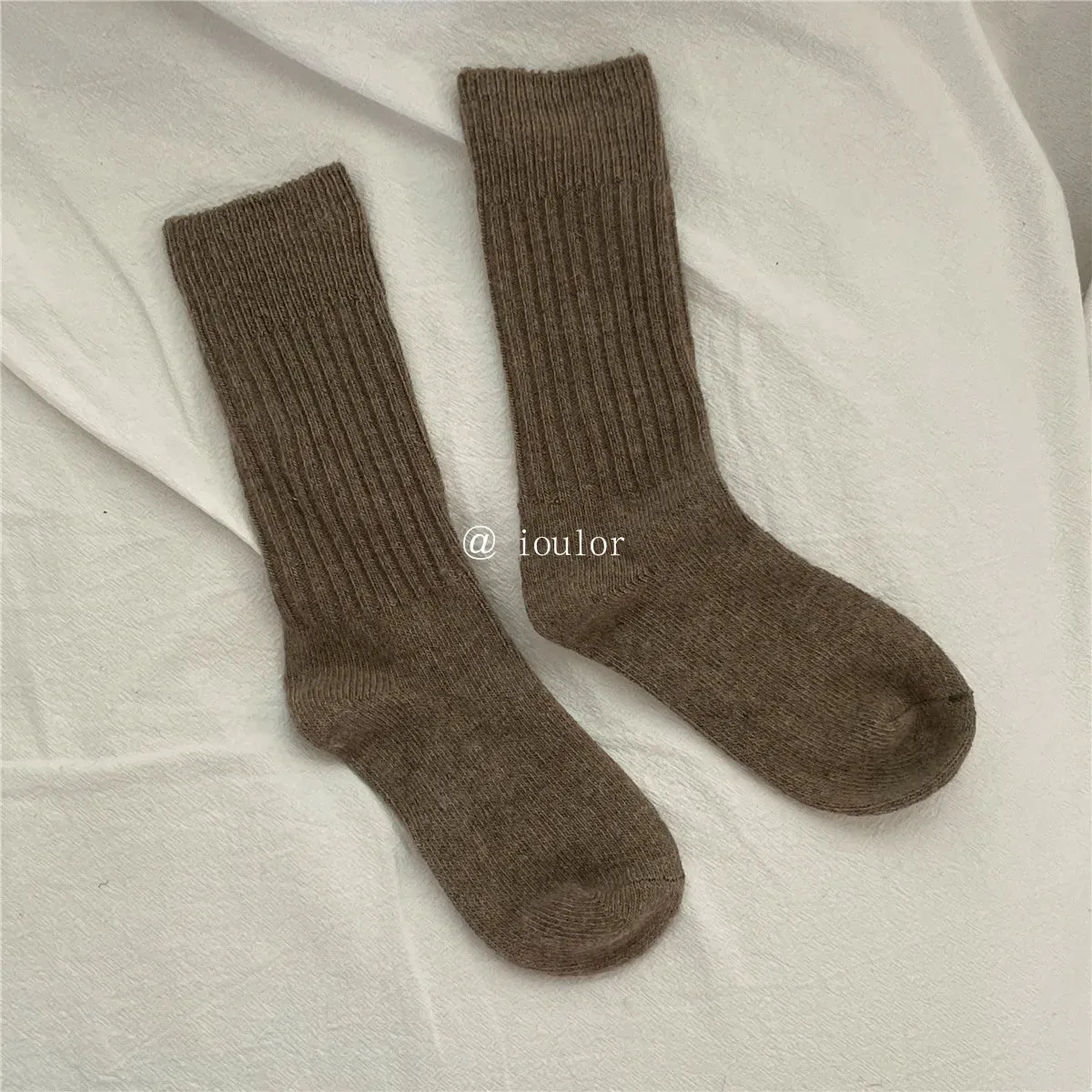 Warm Wool Cashmere Thermal Long Socks for Women - Autumn Winter Homewear