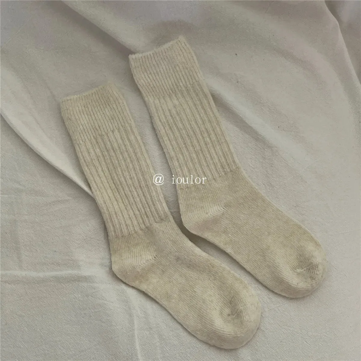 Warm Wool Cashmere Thermal Long Socks for Women - Autumn Winter Homewear