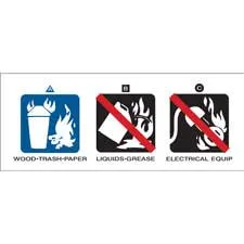 Water Based Fire Extinguisher Labels