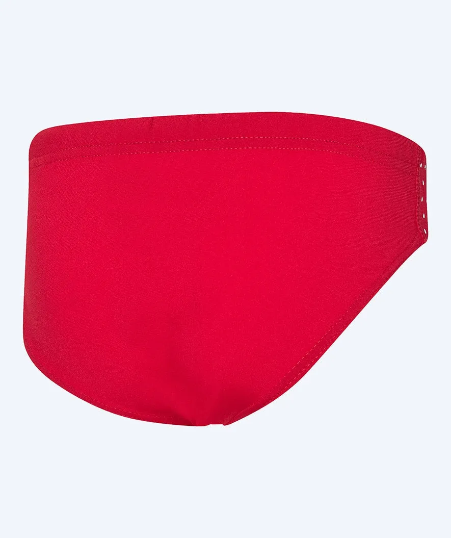 Watery triangular swim trunks for boys - Budgie Eco - Red Sporty