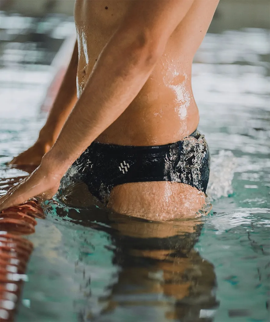 Watery triangular swim trunks for men - Budgie Eco - Dark Blue