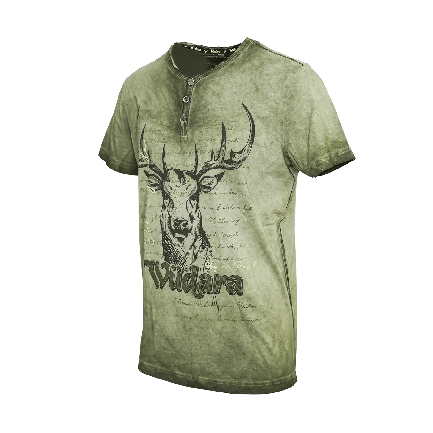Wüdara Vintage T-Shirt - Dunkelgrün