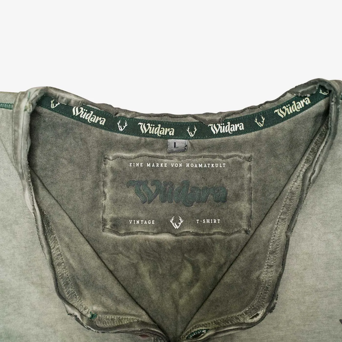 Wüdara Vintage T-Shirt - Dunkelgrün