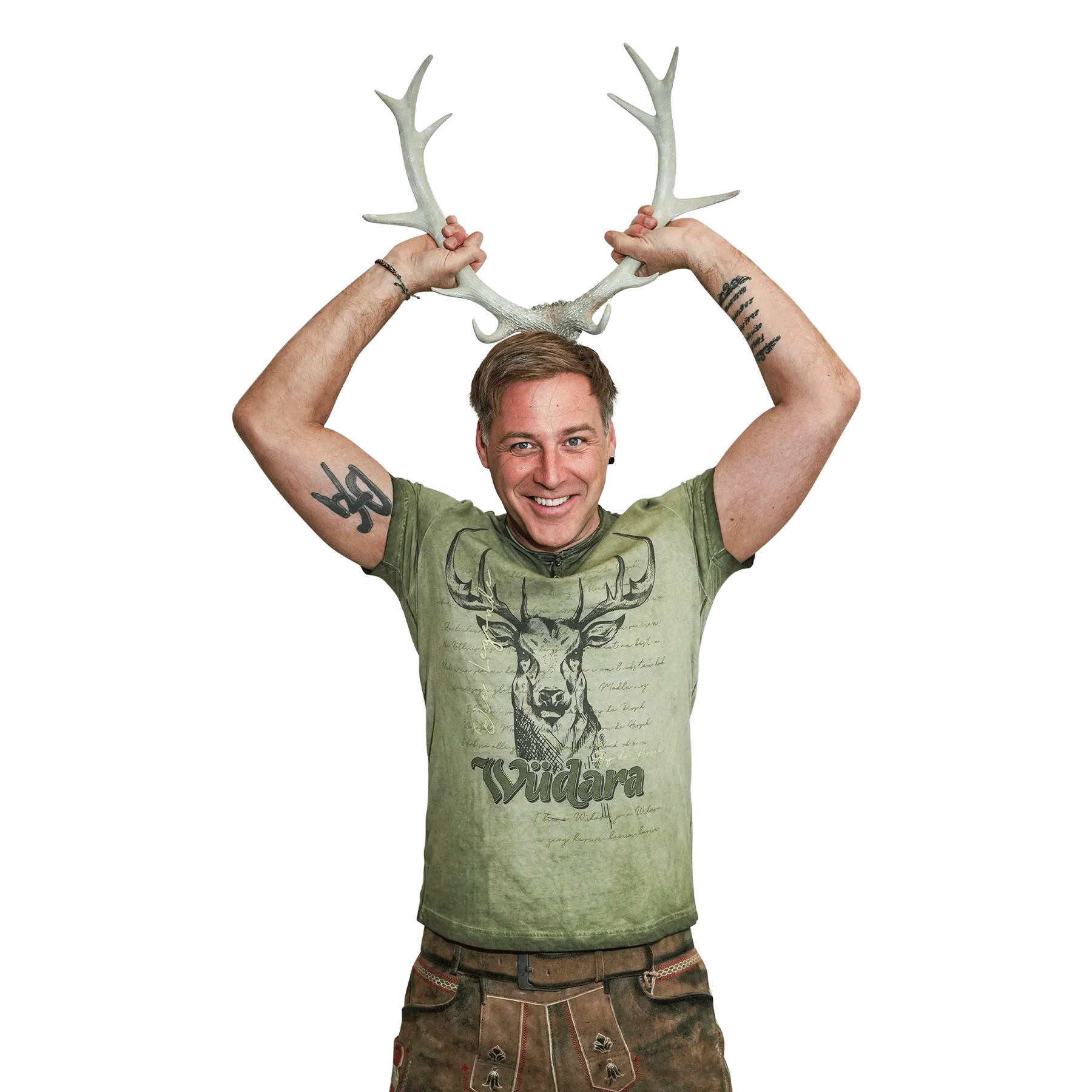 Wüdara Vintage T-Shirt - Dunkelgrün