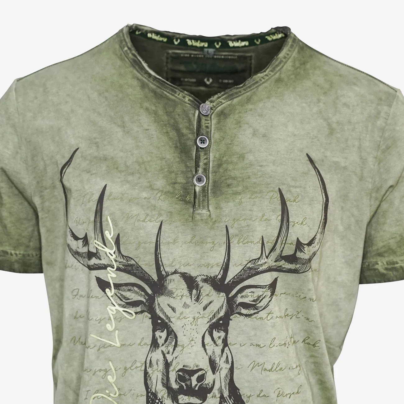 Wüdara Vintage T-Shirt - Dunkelgrün