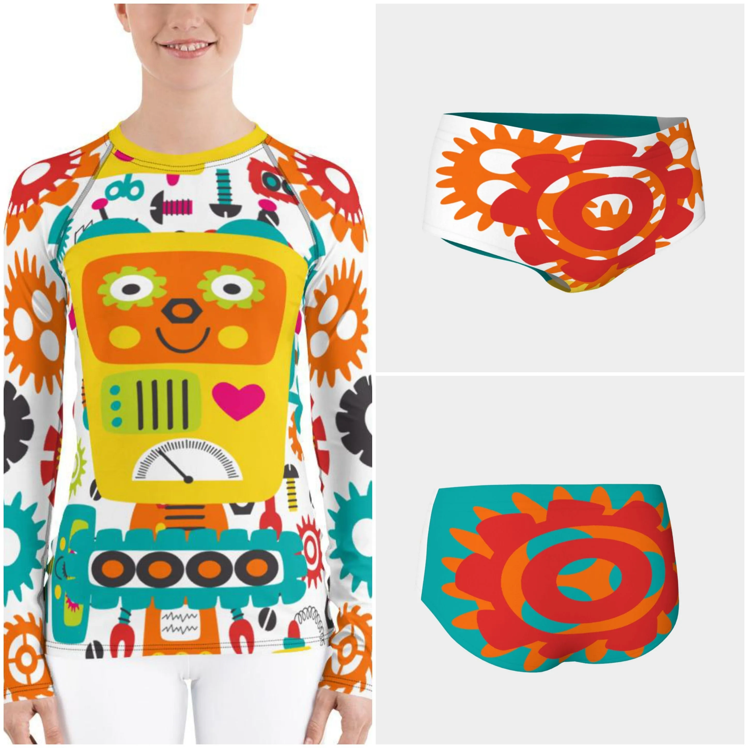 Wendy Robot Rash Guard