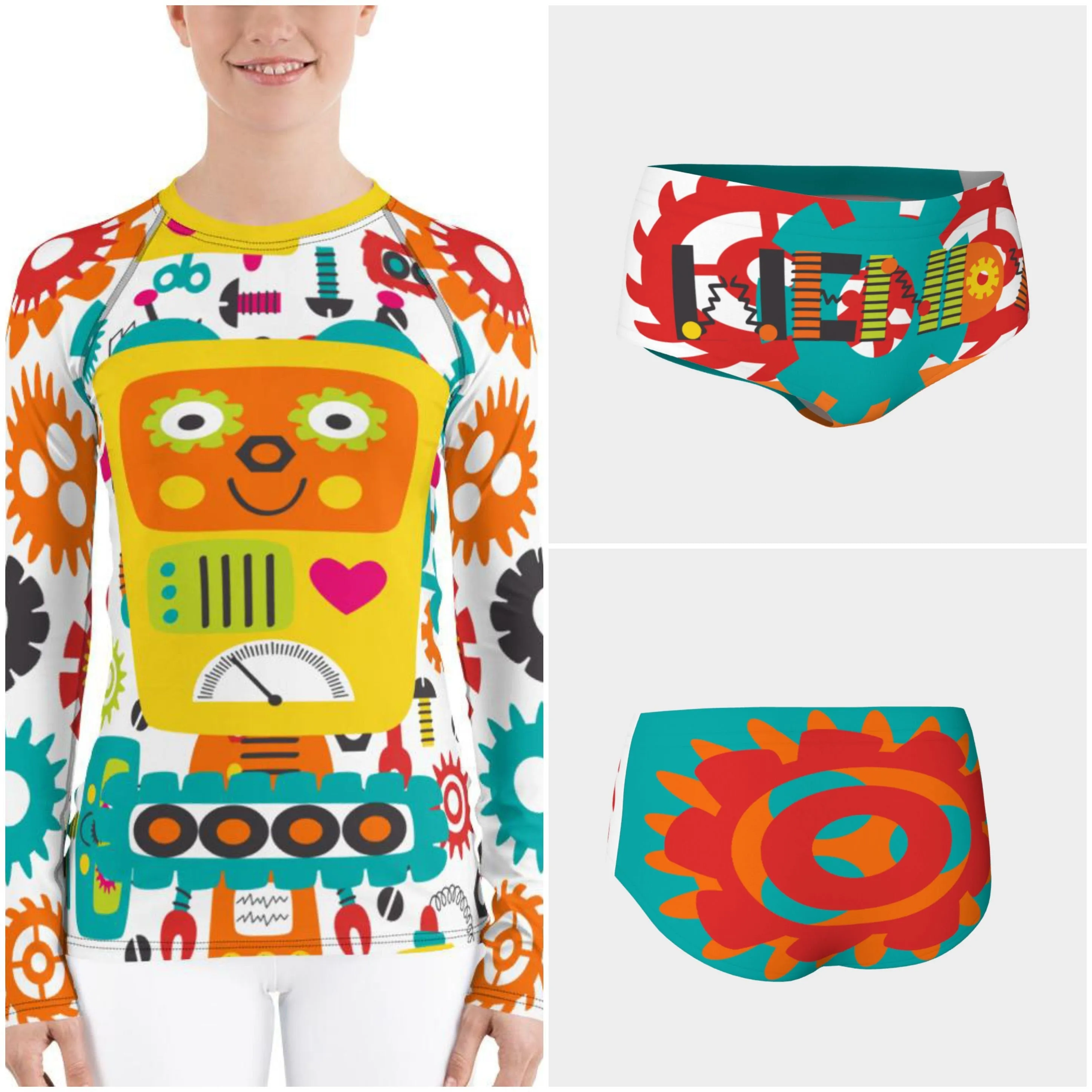 Wendy Robot Rash Guard