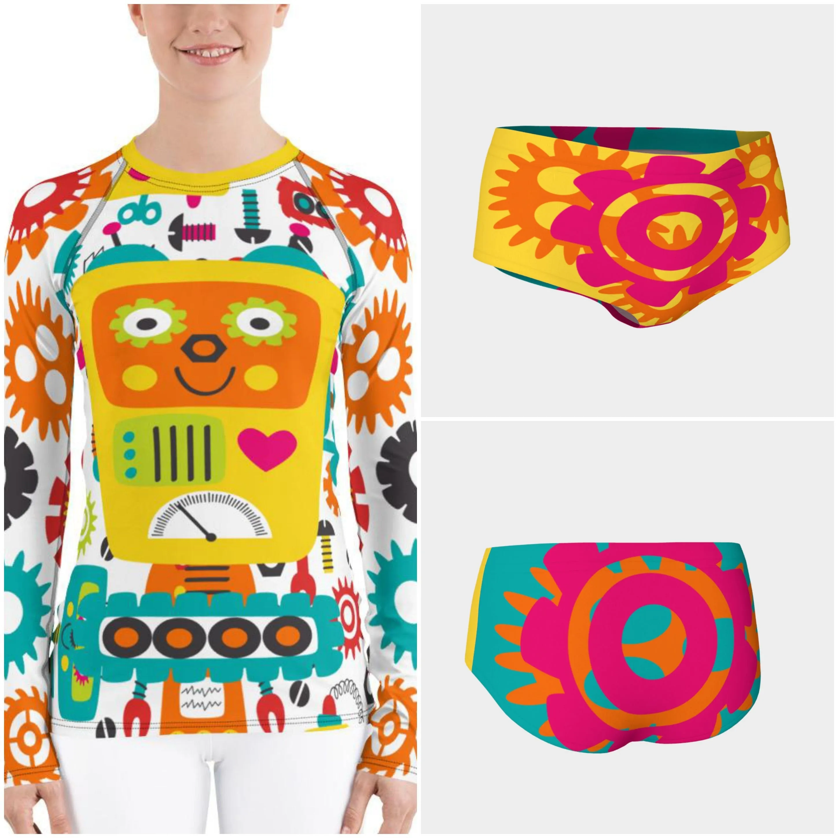 Wendy Robot Rash Guard