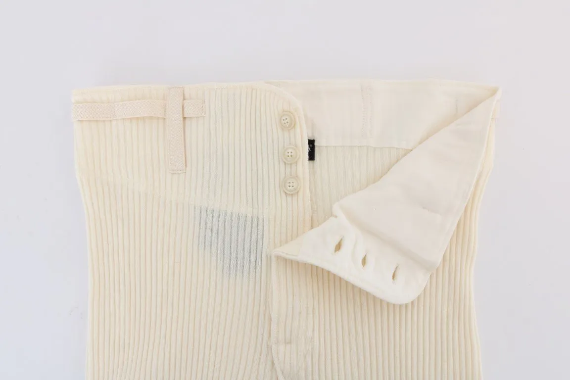 White 100% Cashmere Winter Underwear Pants