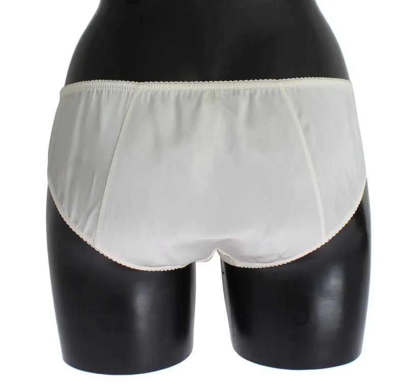 White Light Cream Silk Stretch Underwear