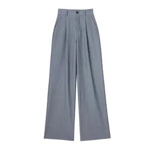 Wide Leg Pleated Casual Pants