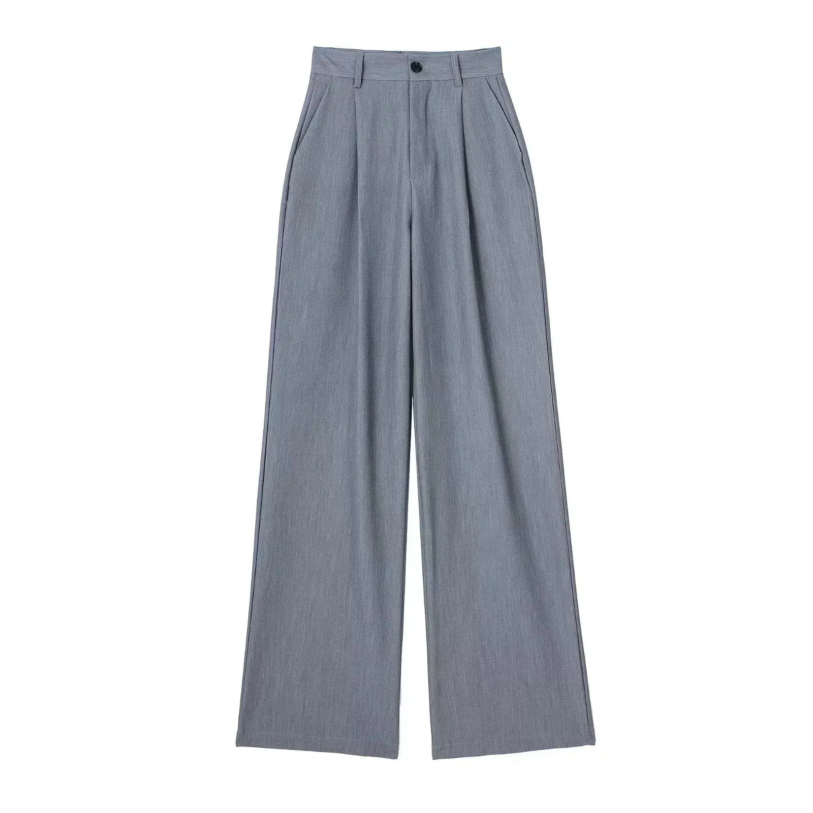 Wide Leg Pleated Casual Pants