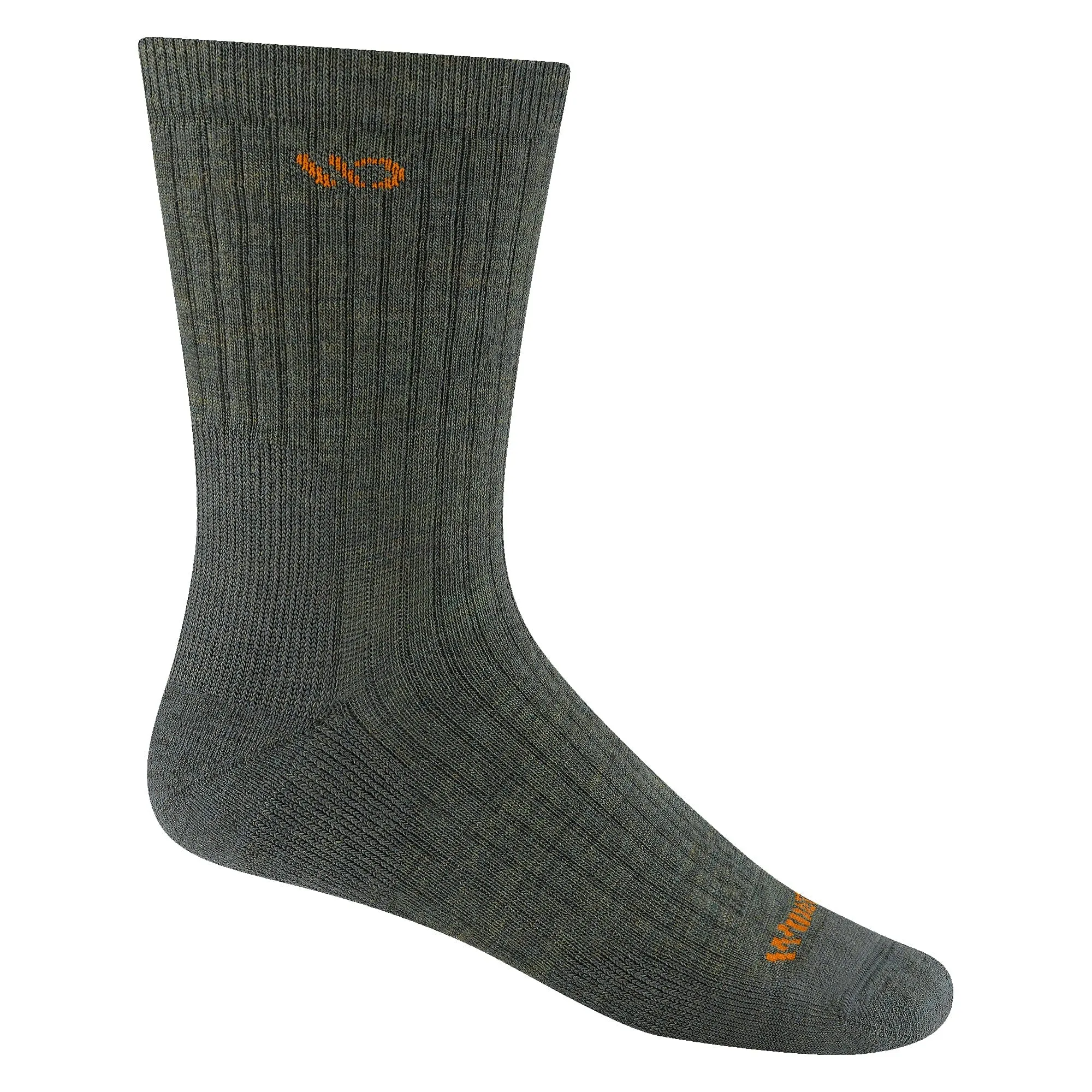 Wide Open Mens Solid Cushioned Micro Crew Socks