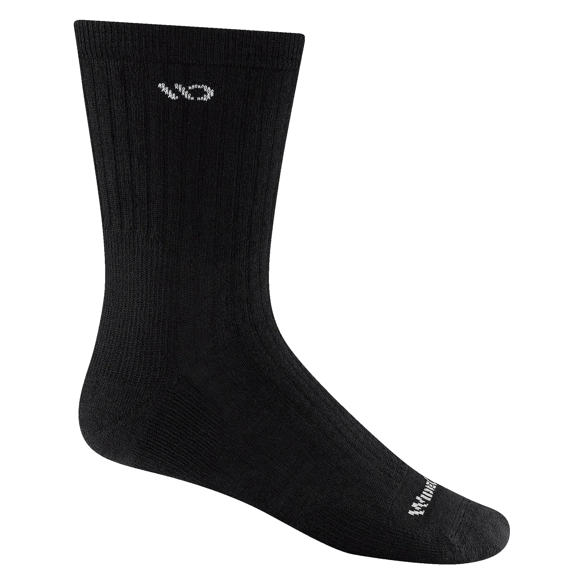 Wide Open Mens Solid Cushioned Micro Crew Socks