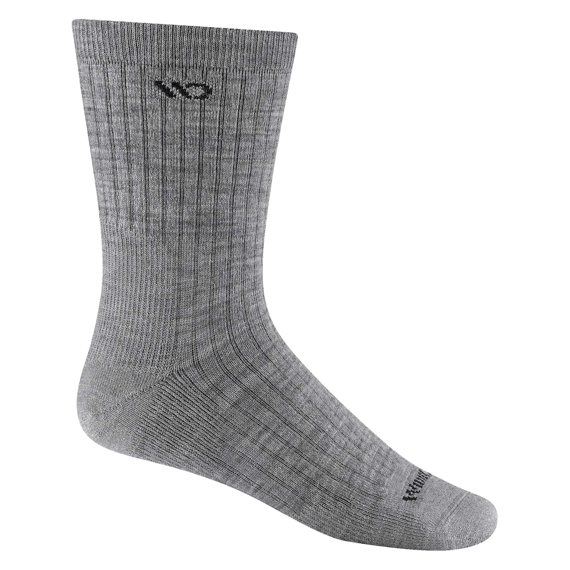 Wide Open Mens Solid Cushioned Micro Crew Socks
