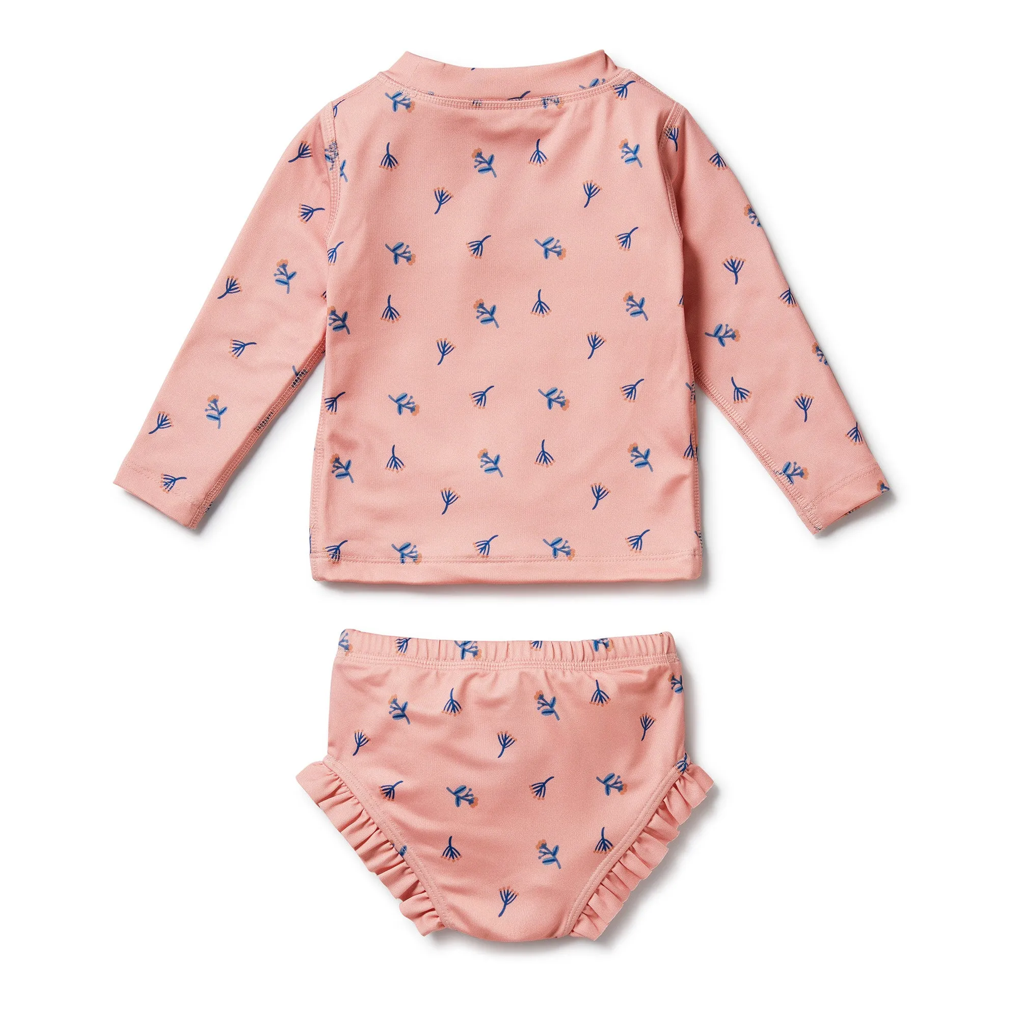 WILSON & FRENCHY LITTLE FLOWER RASHIE SWIM SET