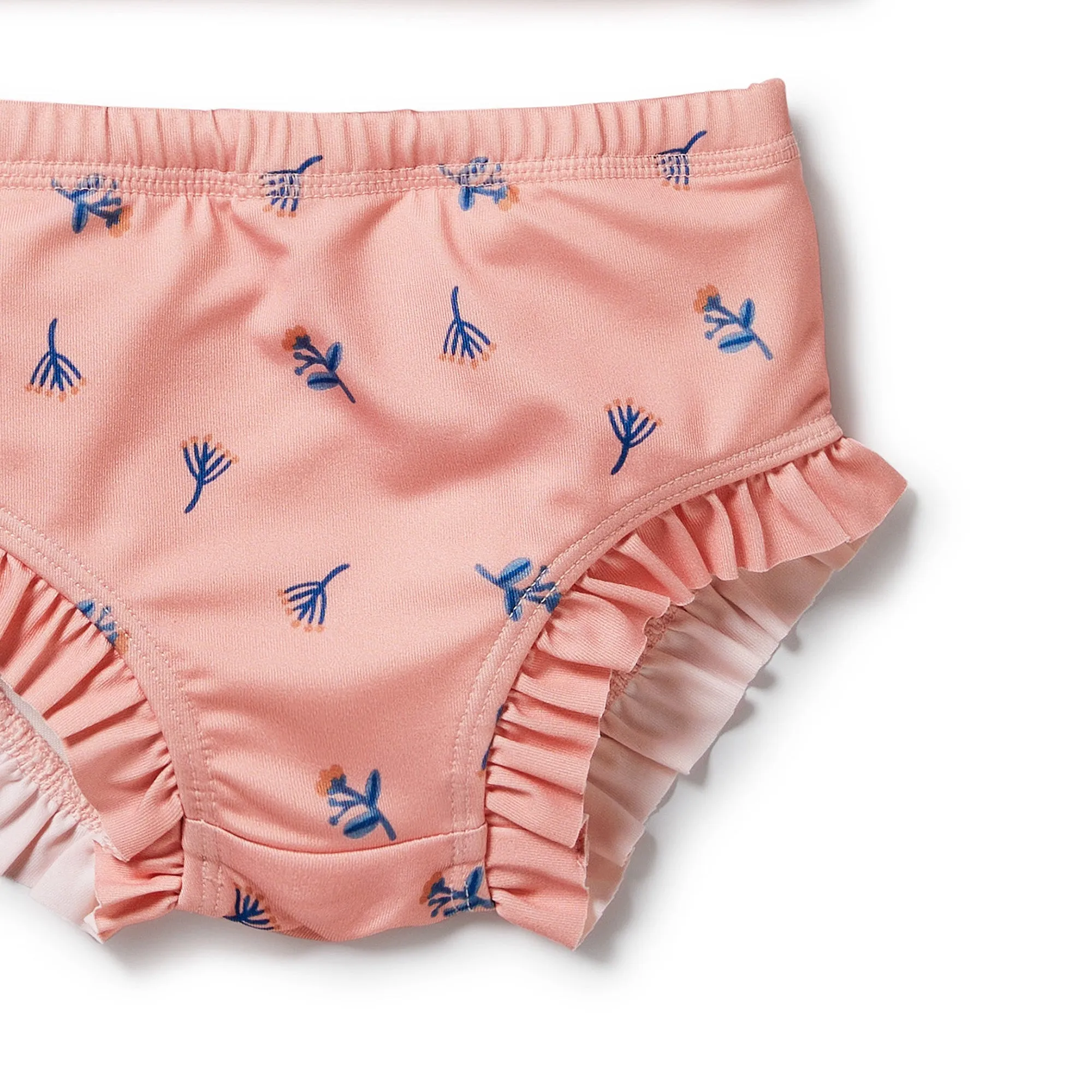 WILSON & FRENCHY LITTLE FLOWER RASHIE SWIM SET