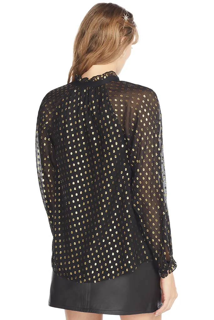Winona Top (Black/Gold)