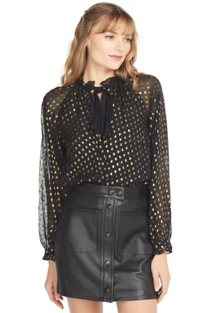 Winona Top (Black/Gold)