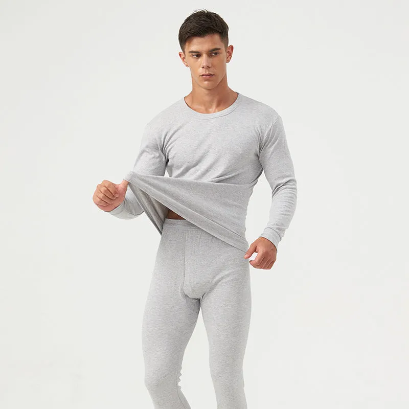 Winter Thermal Underwear For Men's Long Johns Shirt and Pants Set