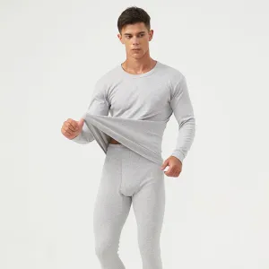 Winter Thermal Underwear For Men's Long Johns Shirt and Pants Set
