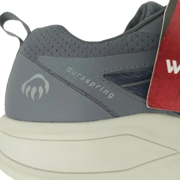 Wolverine Bolt Durashocks Mens Size 9.5 Gray Work Shoe W211004 CarbonMax Toe NEW