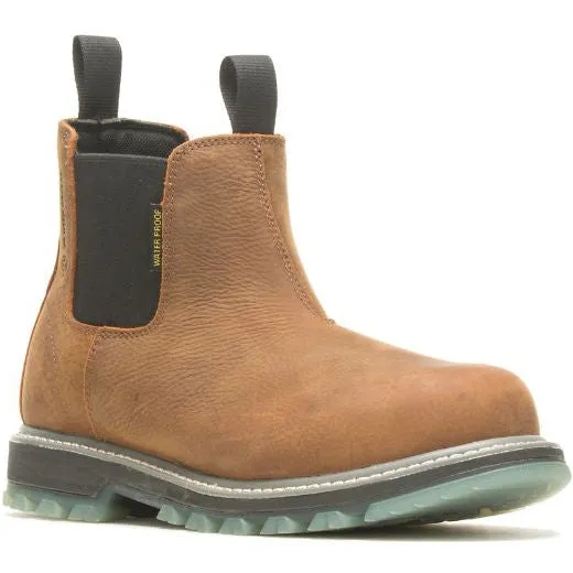 Wolverine Men's Floorhand Lx 6" Steel Toe WP Work Boot -Brown- W231018