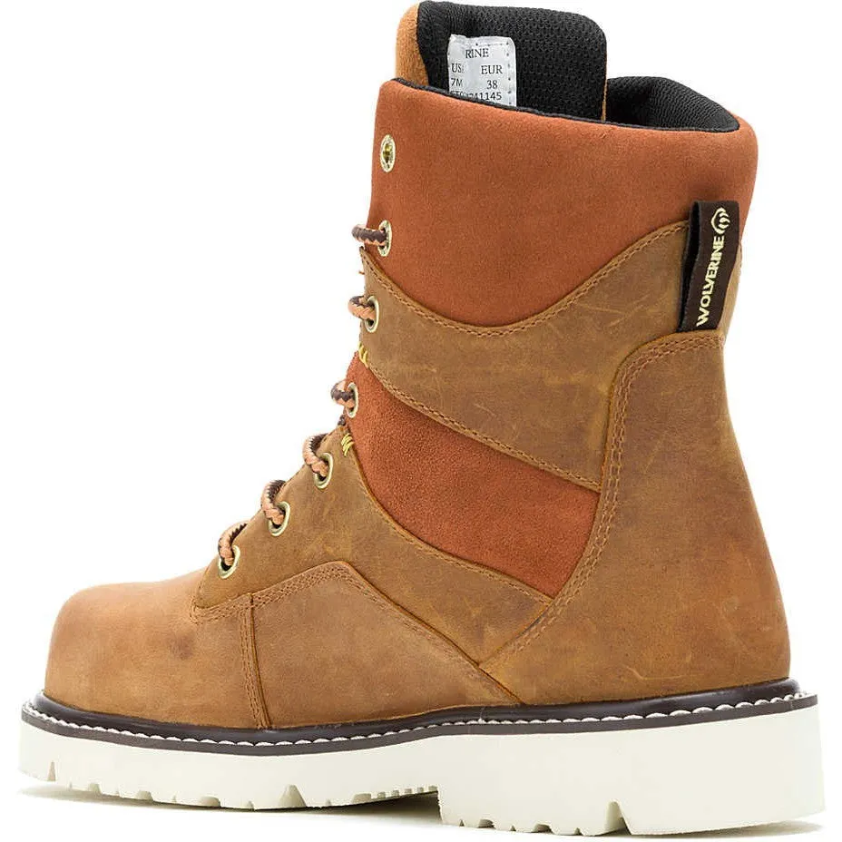 Wolverine Women's Revival 8" Comp Toe WP Work Boot -Cashew- W241145