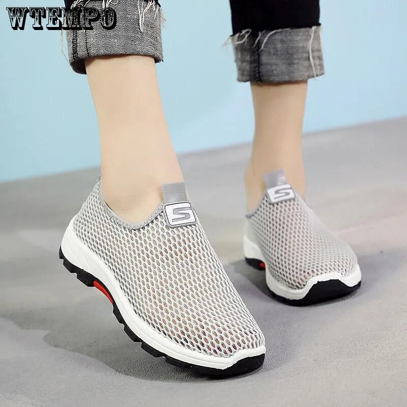 Women Mesh Breathable Casual Shoes Female Running Shoes Outdoor Sneakers Summer Sandals