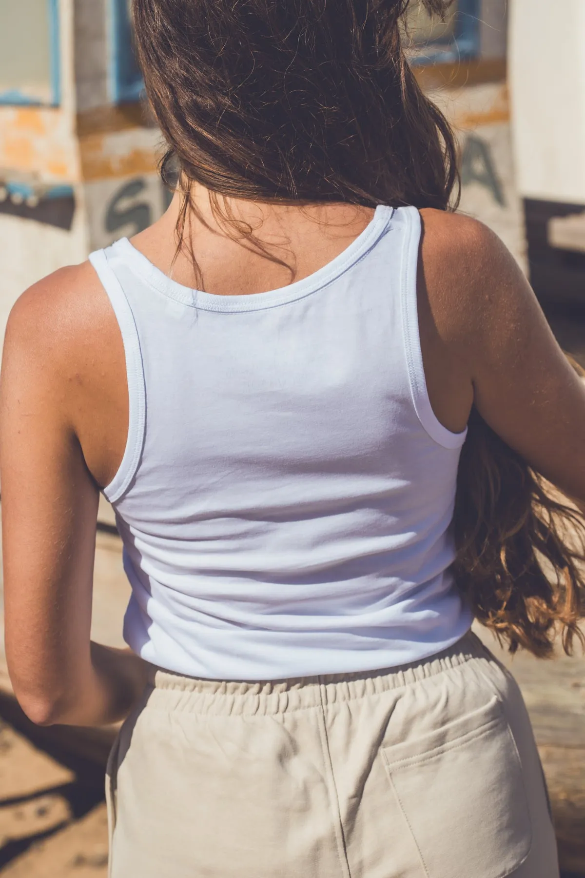 WOMEN ORGANIC PALM TANK TOP