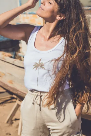 WOMEN ORGANIC PALM TANK TOP
